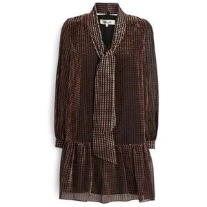 NWT DIANE VON FURSTENBERG DVF Bahiti Harlequin Dots Mini Dress MSRP $418